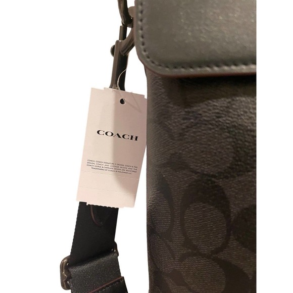 NWT Coach Hamilton Portfolio Shadow Brief In Signature Canvas 4190 MSRP $450 - Picture 2 of 15